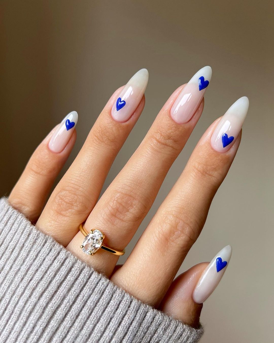 Blue Valentine's Day Nails