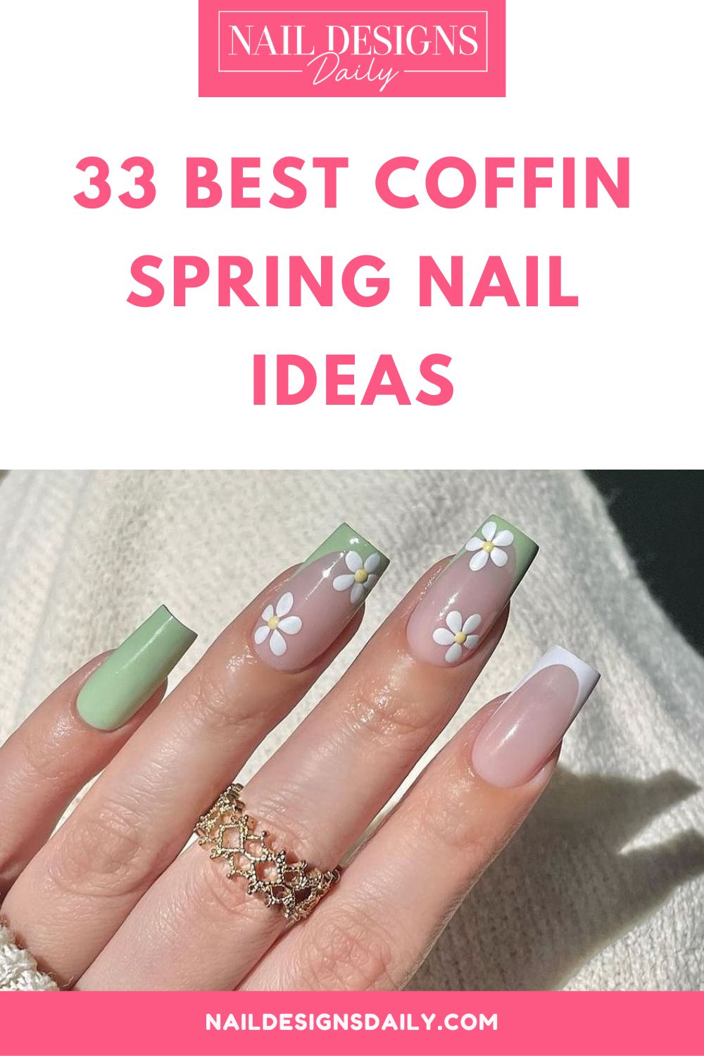 pinterest image for an article about   Coffin Spring Nail Ideas
