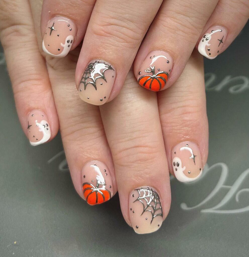 Fall Nails Pumpkin