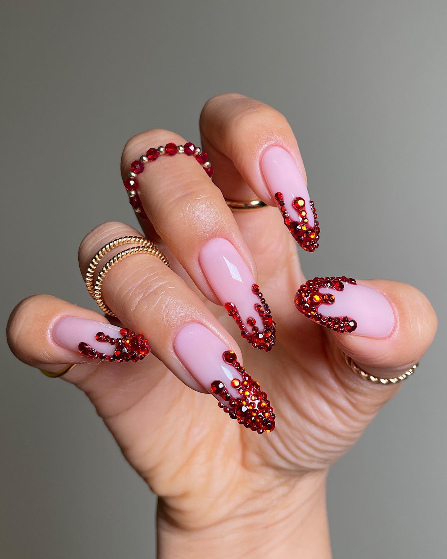 halloween nails blood drip designs
