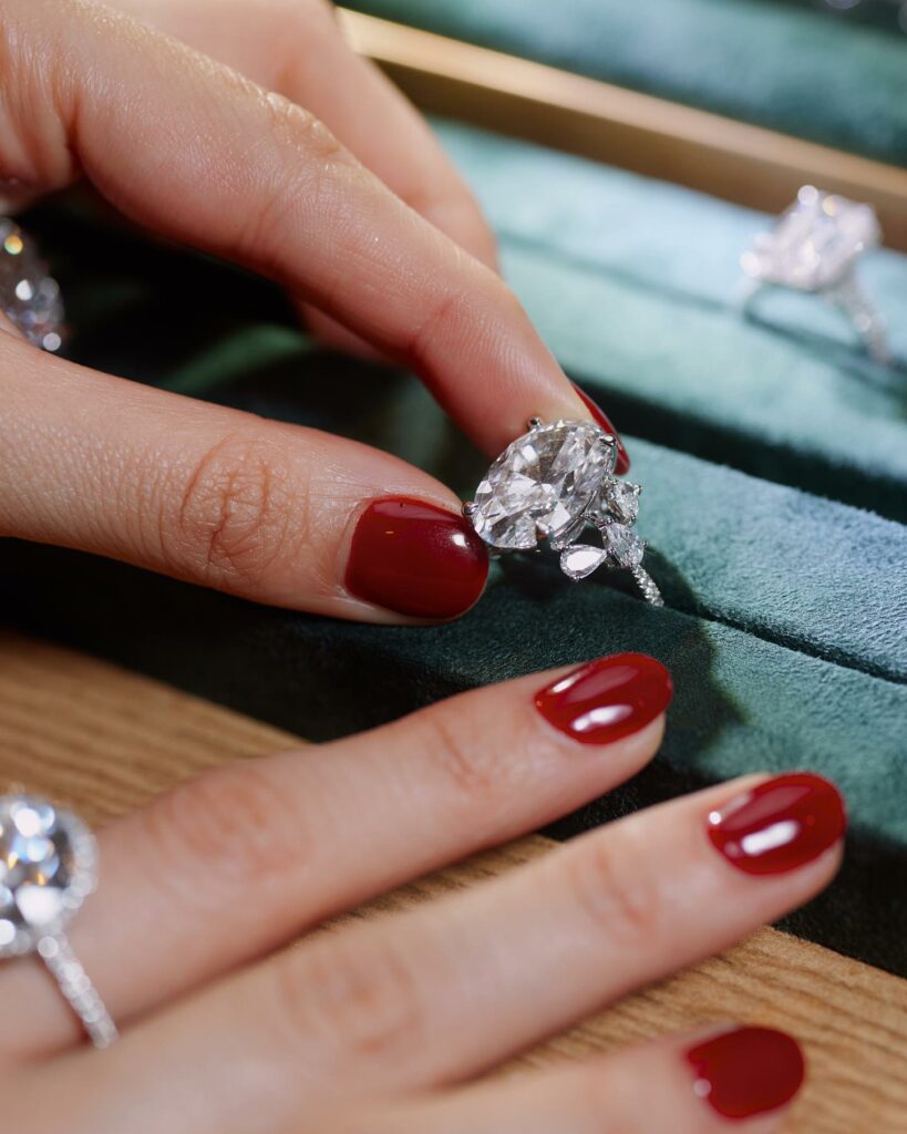 how to match your nail shape to your engagement ring