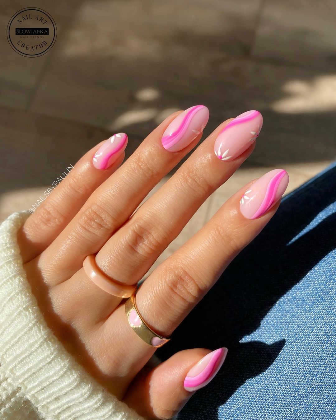 Pink Spring Nails