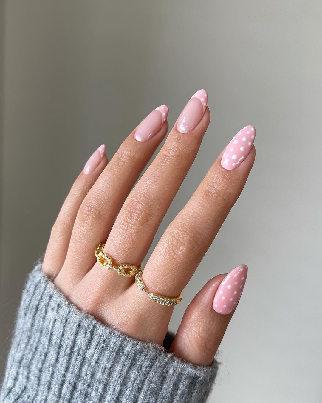 Pink Spring Nails