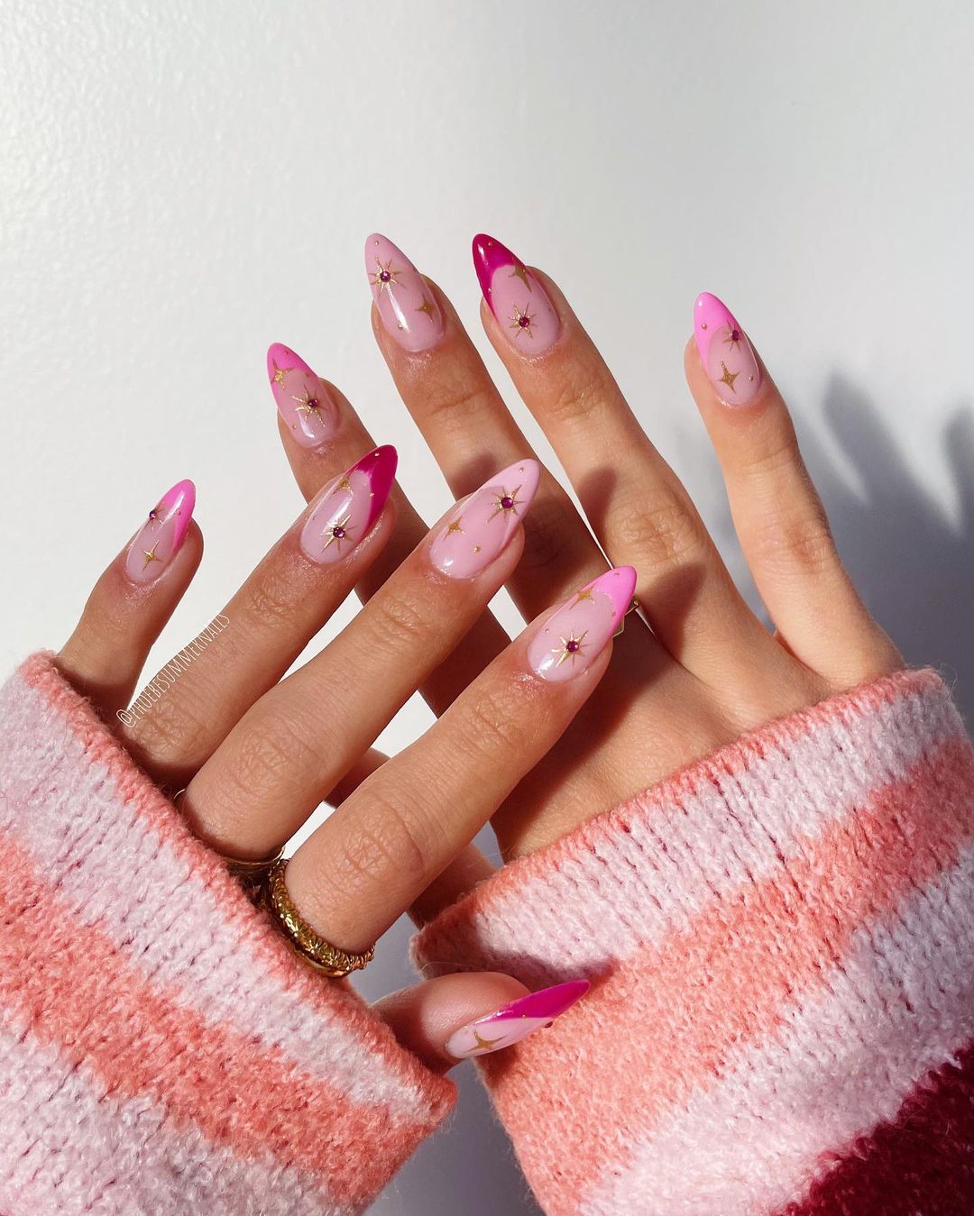 Pink Spring Nails