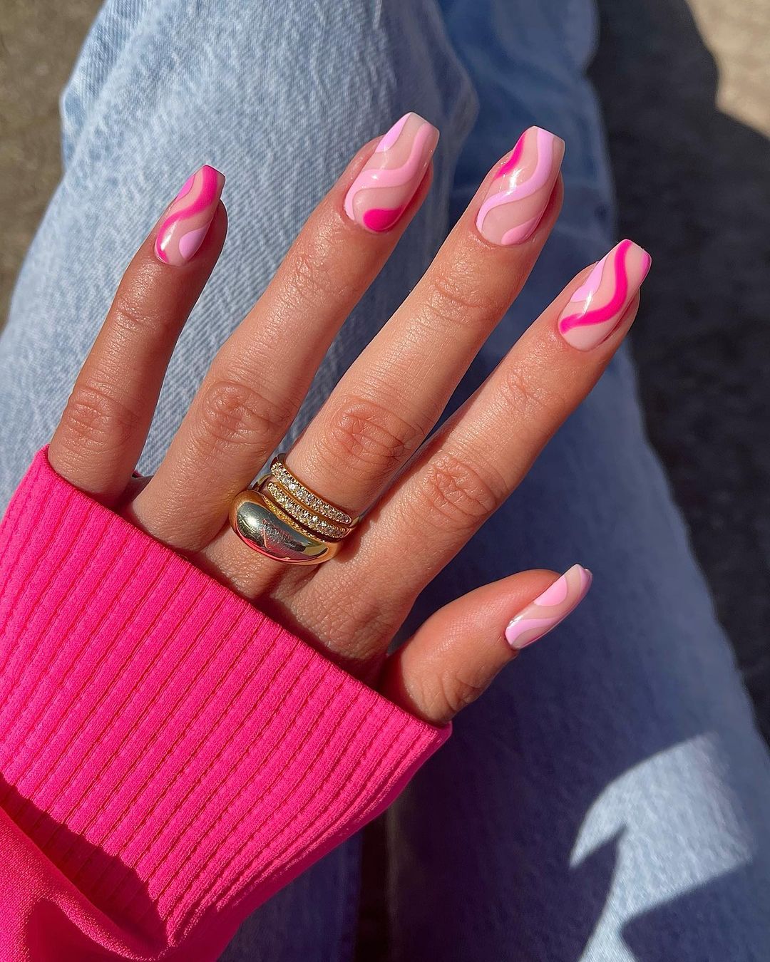 Pink Spring Nails