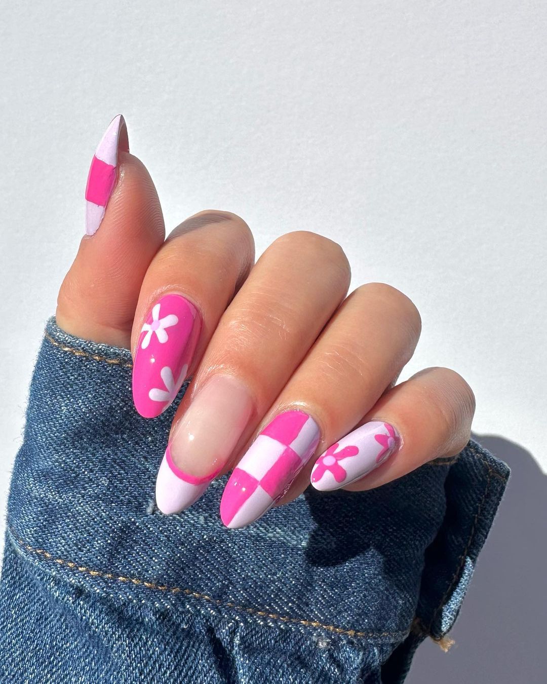 Pink Spring Nails