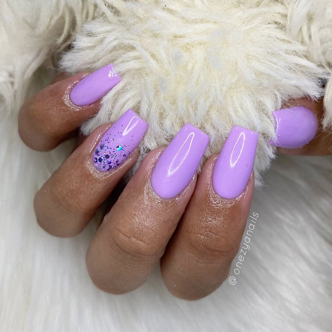 Purple Valentine's Day Nails
