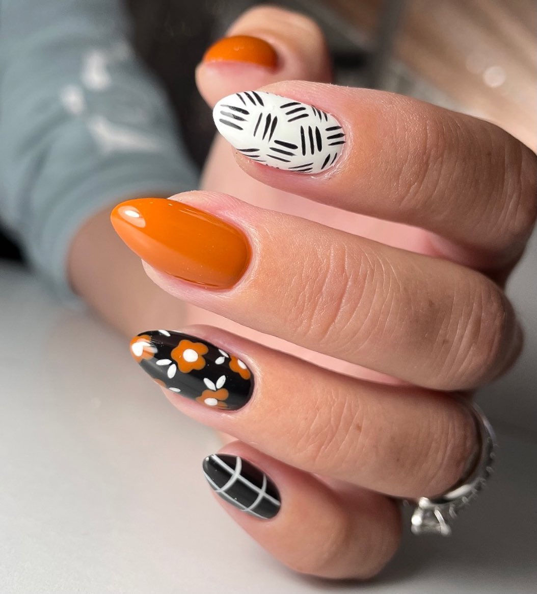 Burnt Orange Nails