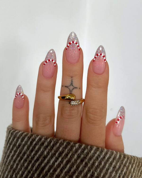 French Tip Nails for Winter Cover