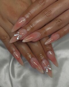 korean blush nails
