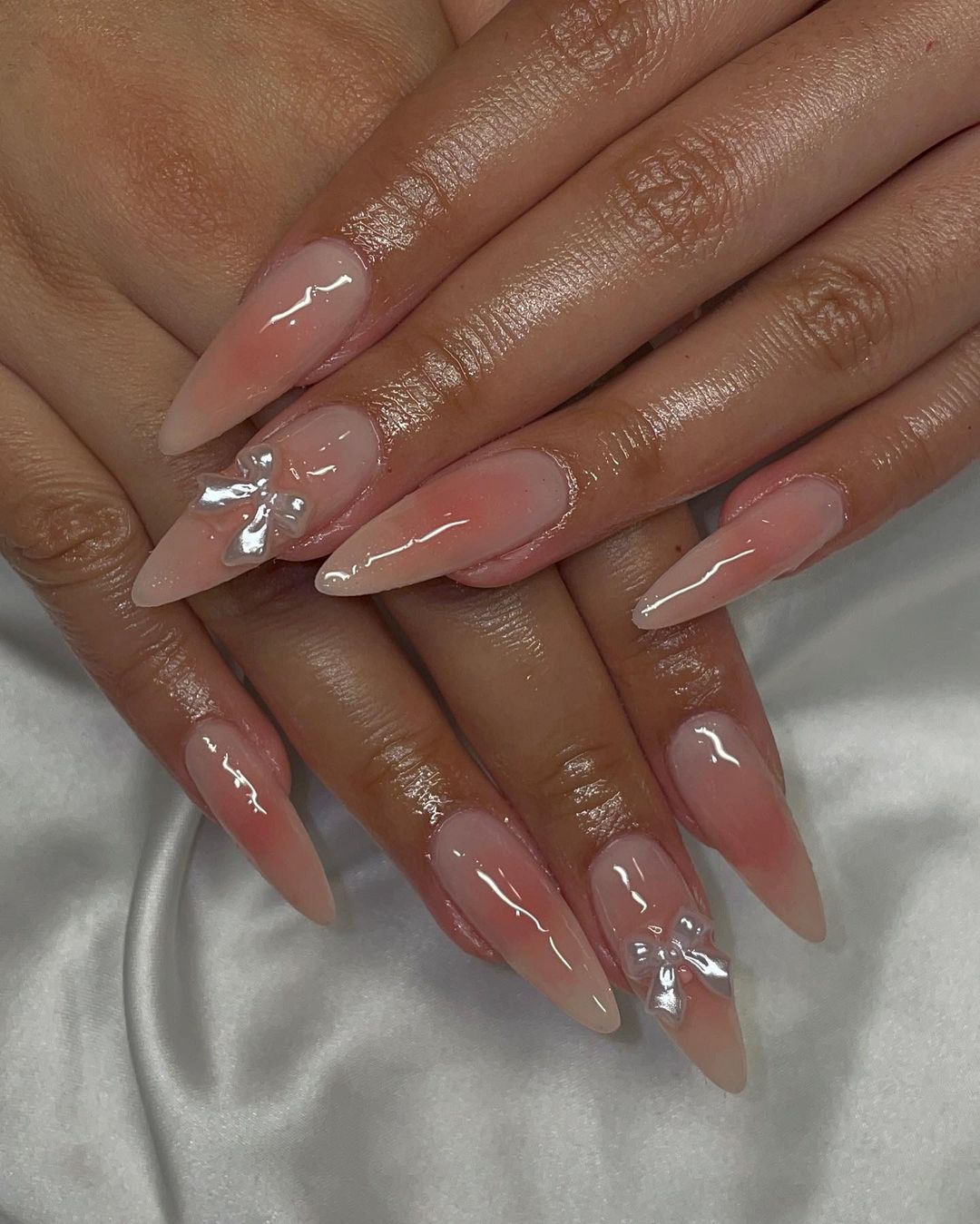 korean blush nails