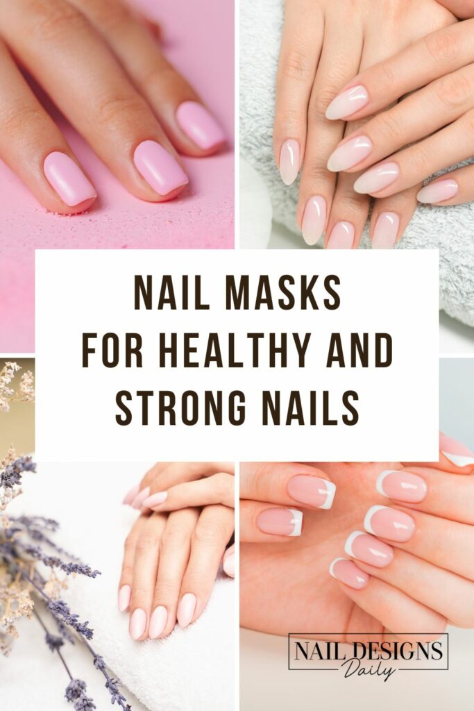 Pinterest image for an article about nail masks