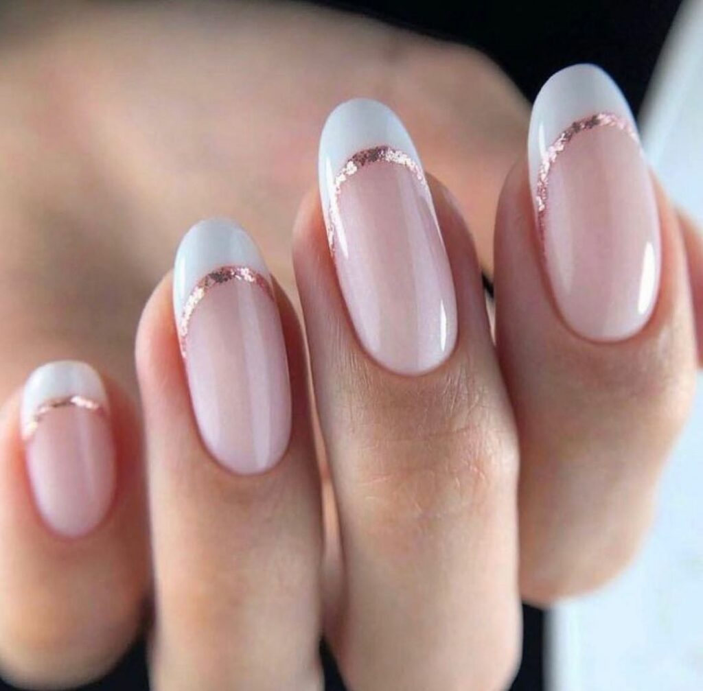 37 Pretty Rose Gold French Tip Nails [2024] - Nail Designs Daily