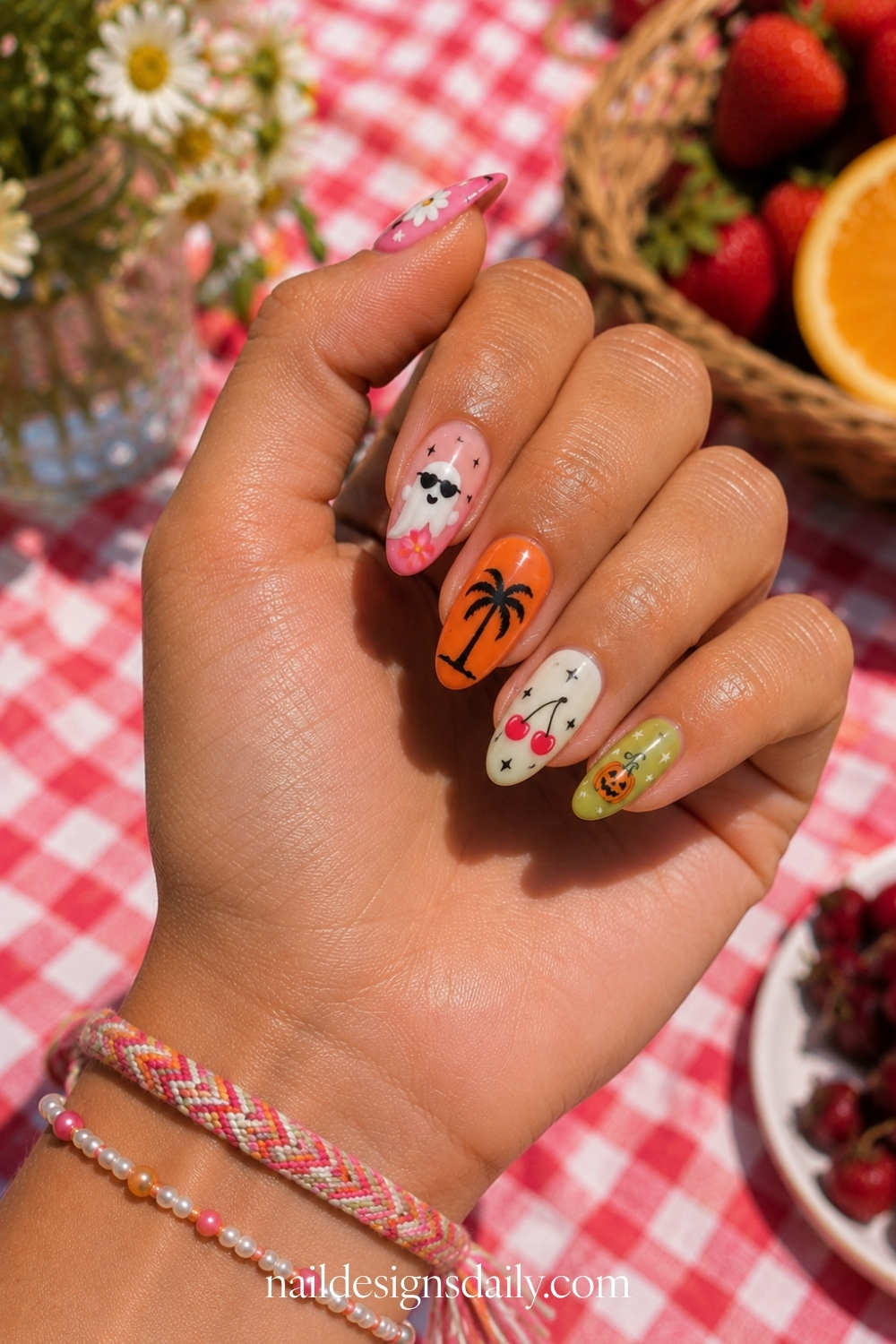summerween nails